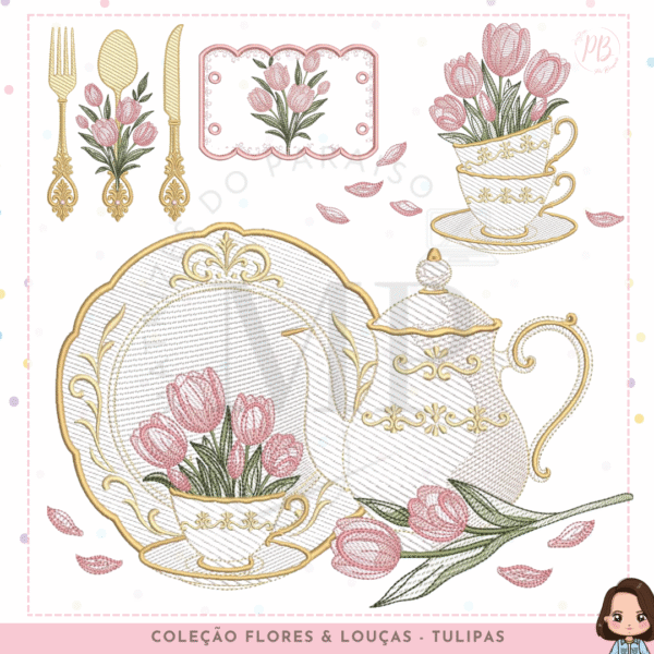 Coleção  Tulipa Louças e Flores - Imagem 3