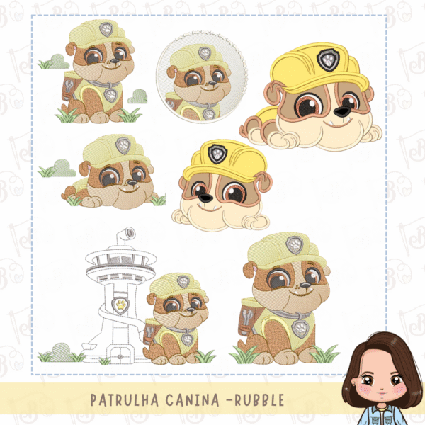 Patrulha Canina vol 1 - aplique e pontos leves - Imagem 3
