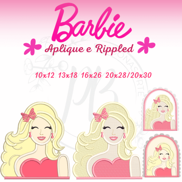 Barbie aplique e Rippled