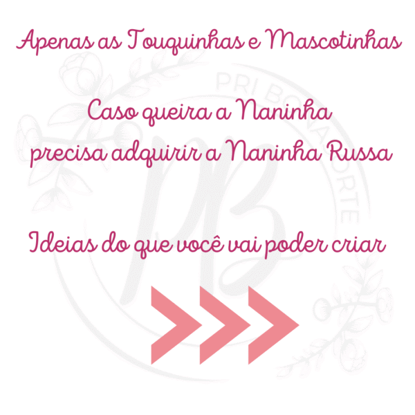 Touquinhas e mascotinhas  para Russa Anne e Luna e Davi - Imagem 2