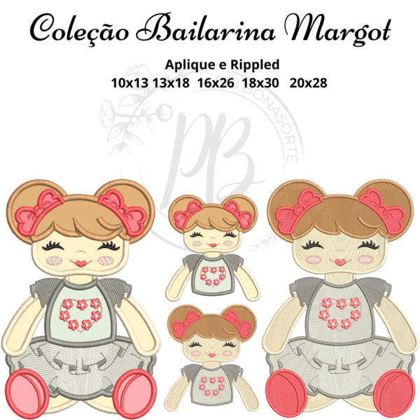 APLIQUE E RIPPLED BAILARINA MARGOT
