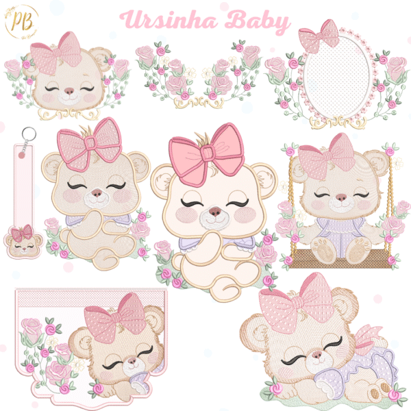 Ursinha Baby Rosa