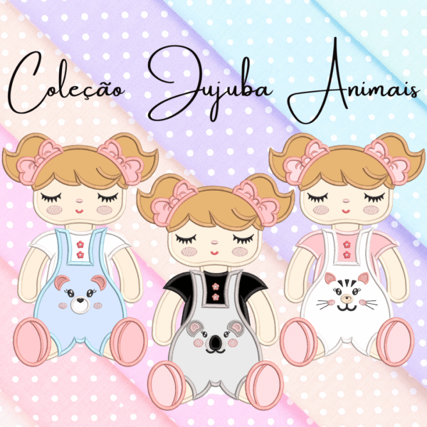 Jujuba Animais 4 em 1 APLIQUE E RIPPLED