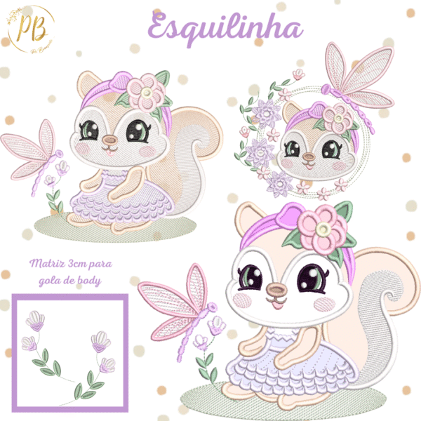 ESQUILINHA APLIQUE E RIPPLED