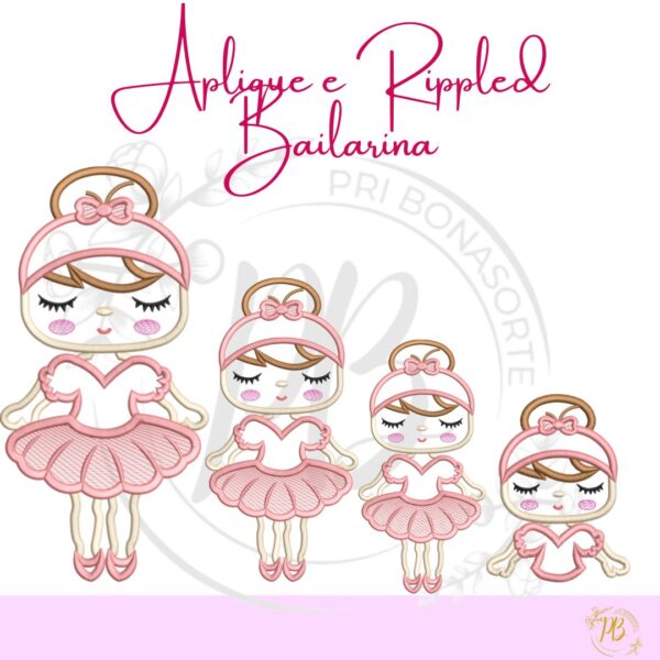 Aplique e Rippled Bailarina