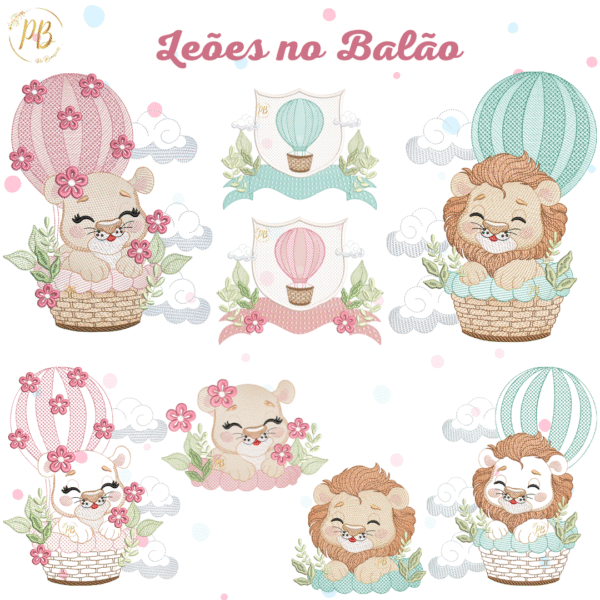 Leões no balão