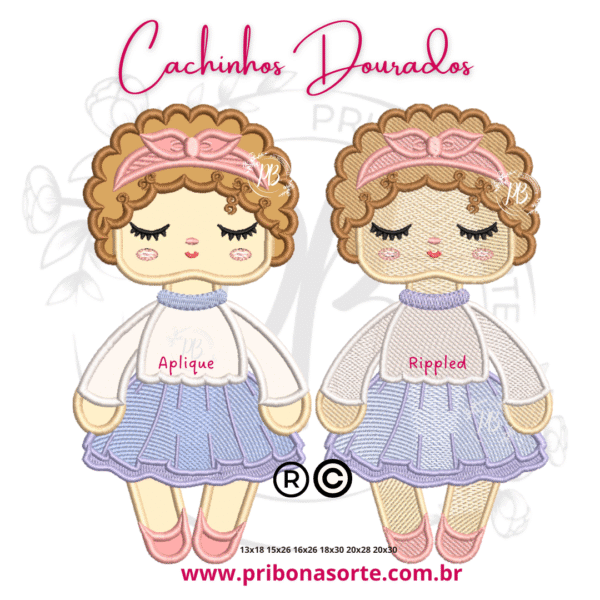 Cachinhos Dourados Aplique e Rippled