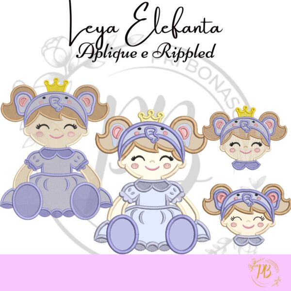 Leya Elefanta APLIQUE e RIPPLED