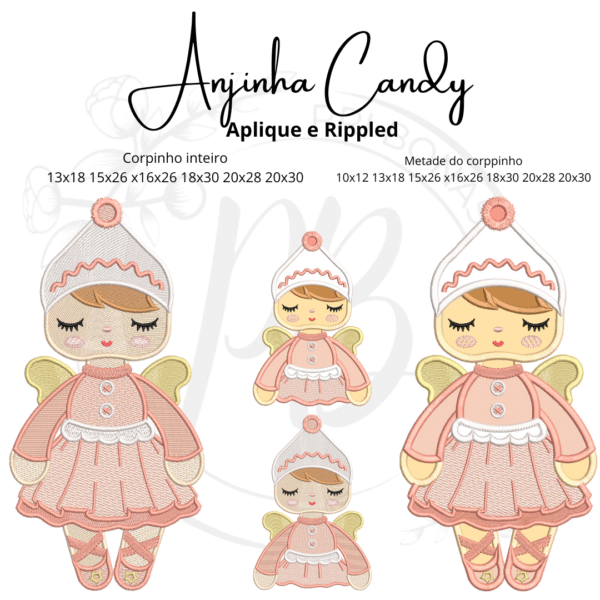 ANJINHA CANDY APLIQUE E RIPPLED