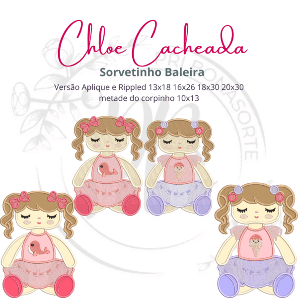 CHLOE CACHEADA aplique e rippled