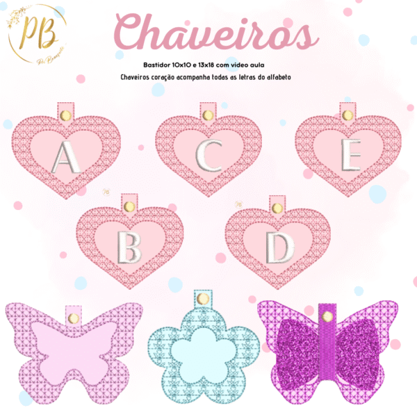 CHAVEIROS NA BORDADEIRA 1