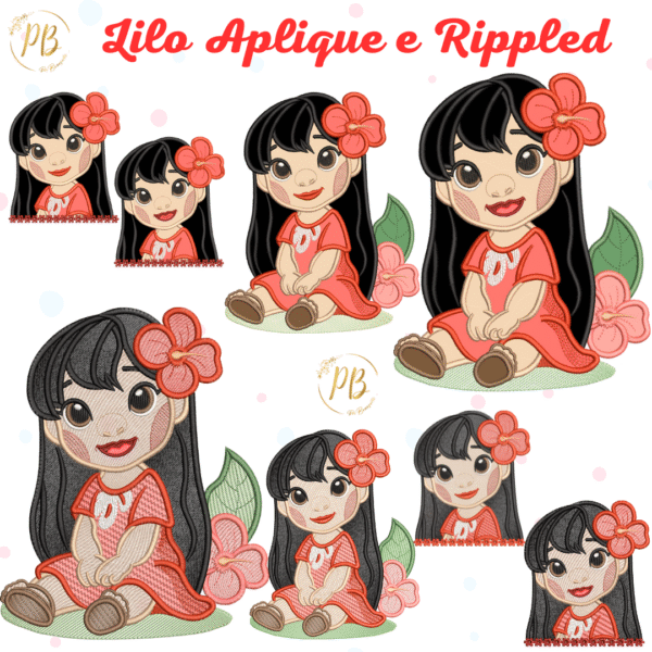 Coleção Lilo  APLIQUE E RIPPLED