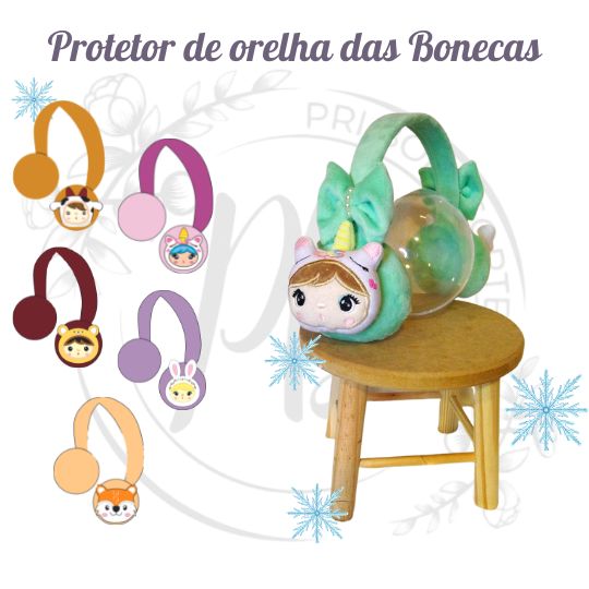 Protetor de Orelha Bichinhos e Bonecas