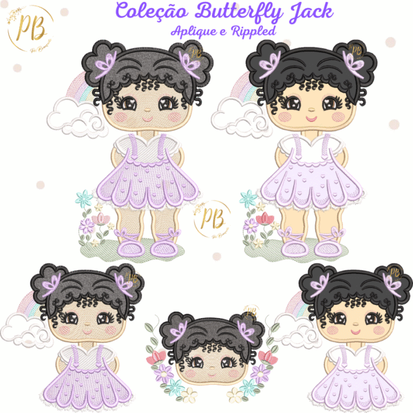 Coleção Butterfly Jack APLIQUE E RIPPLED
