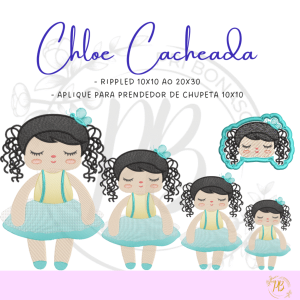 CHLOE CACHEADA tradicional abelhinha joaninha borboleta - Imagem 4