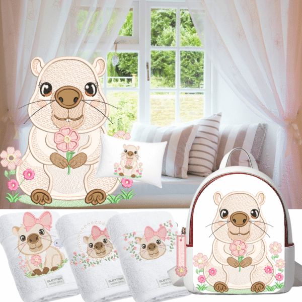 Capivara aplique e pontos leves - Imagem 3