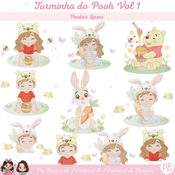 TURMINHA do Pooh vol 1 Pontos leves