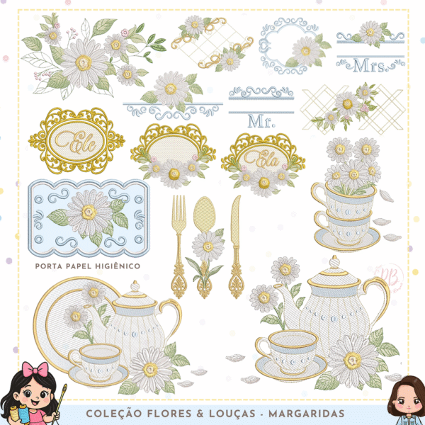 Coleção Margarida Louças e Flores