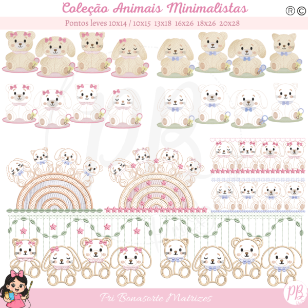 Pontos Leves - Animais Minimalistas