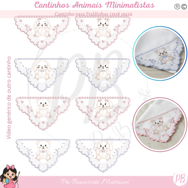 Cantinho para Fraldinhas Coleção Minimalista