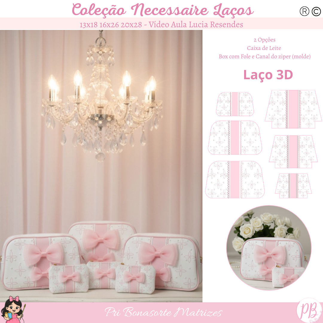 BASE para Necessaire Laços Gisele