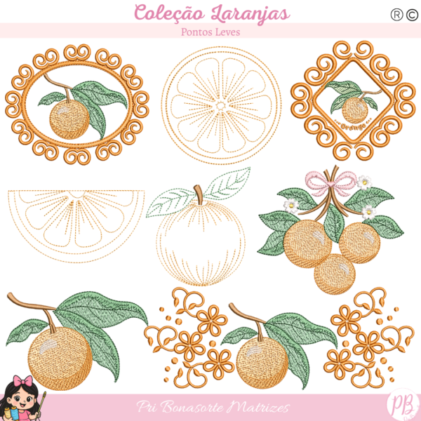 Coleção Laranjas - EMAIL ENVIADO NA HORA COM NOME STITCHGUARD