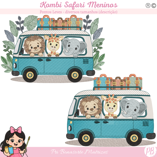1 Kombi Safari - Meninos - LINK NO EMAIL NA HORA STITCHGUARD
